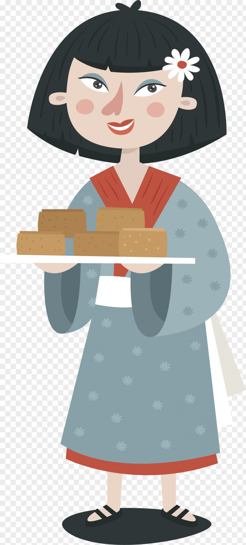 The Moon Goddess Carrying Cakes Mooncake Mid-Autumn Festival Change PNG