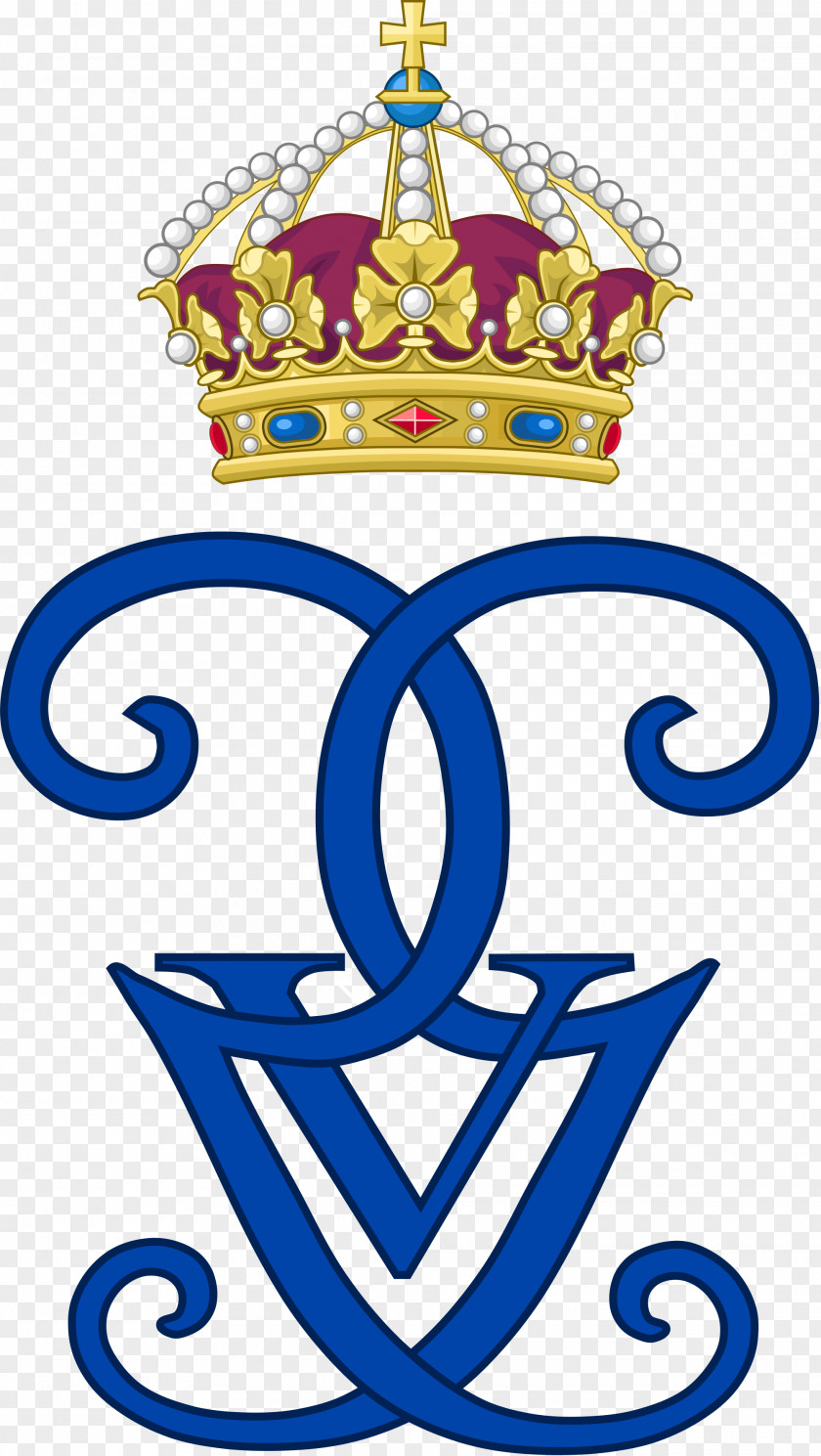 Gustaf V Of Sweden Royal Cypher Monogram Monarch PNG