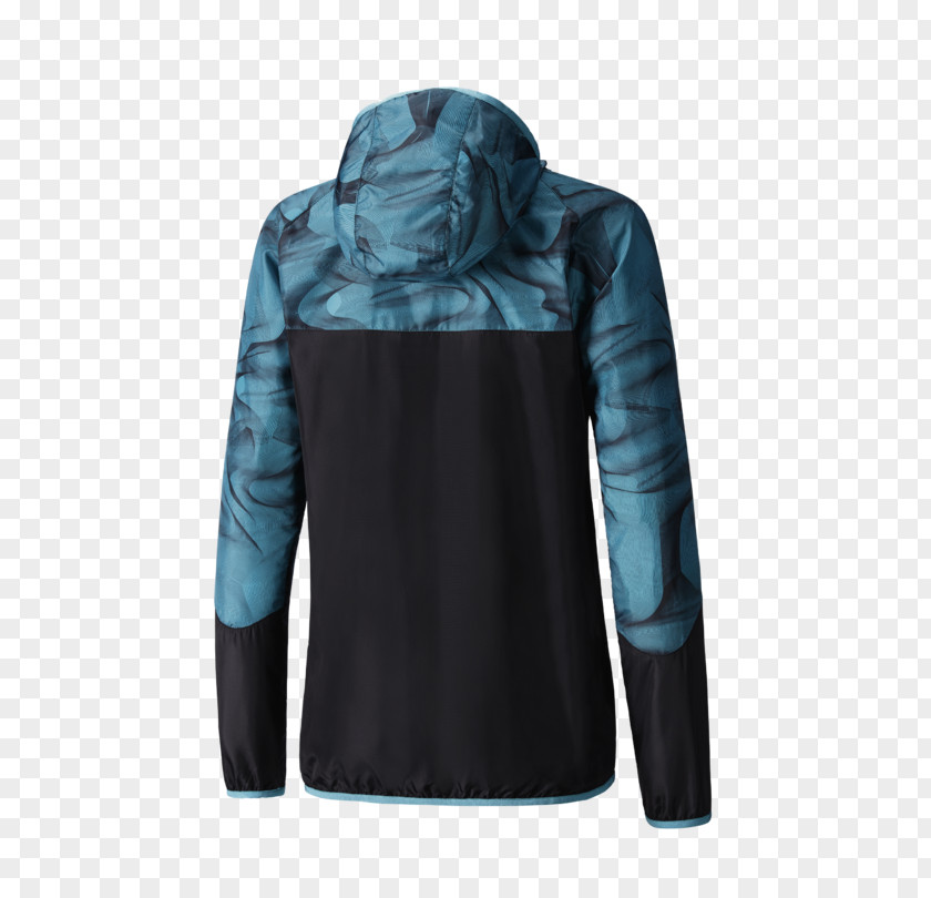 Jacket Hoodie Mizuno Corporation Textile Blue PNG