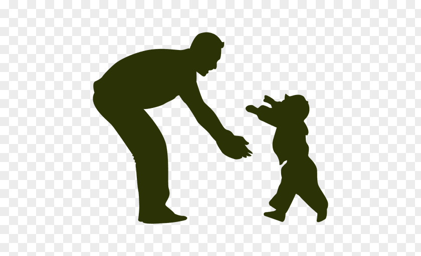 Father Silhouette Son PNG