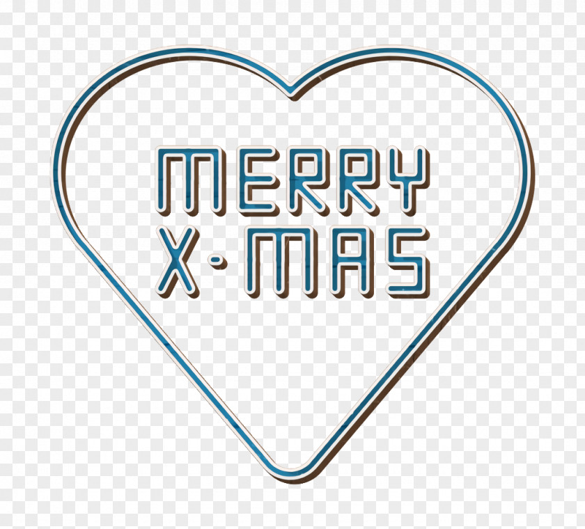 Logo Turquoise Christmas Icon Favourite Heart PNG