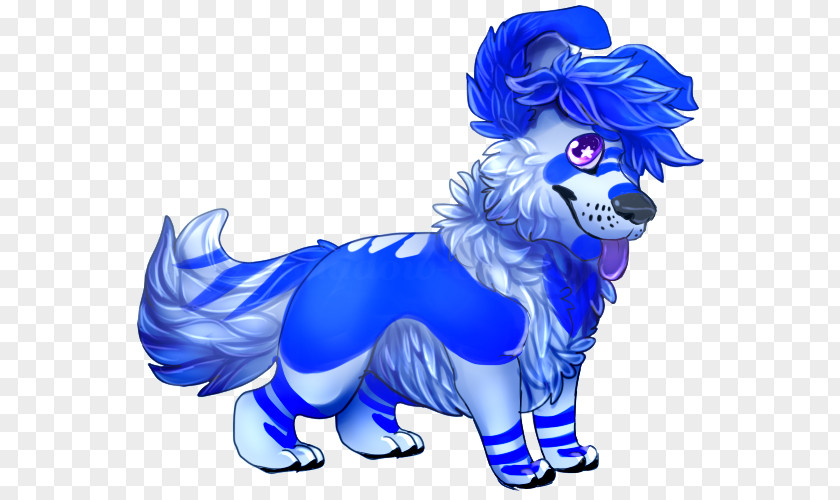 Puppy Dog Cat Cobalt Blue PNG