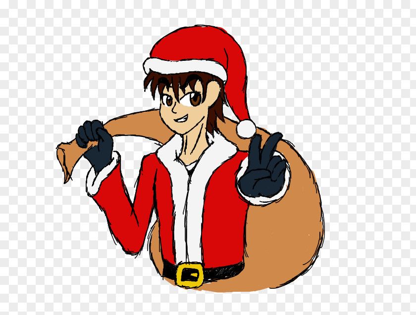 Santa Claus Thumb Vertebrate Christmas PNG