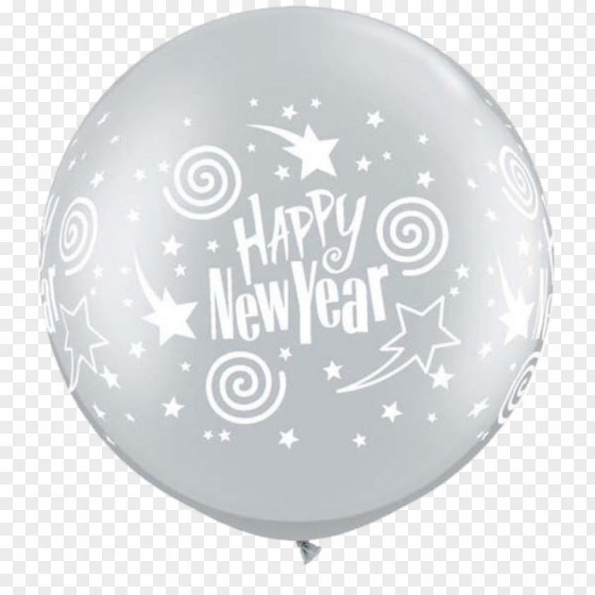 Balloon New Year's Eve Gold Party PNG