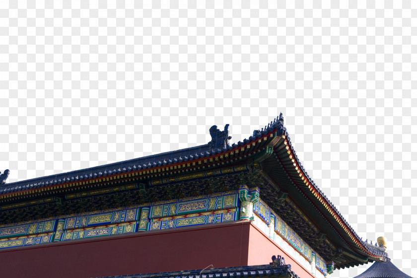Beijing Imperial Palace Wall Eaves Forbidden City Temple Of Heaven Facade Chinese Architecture PNG