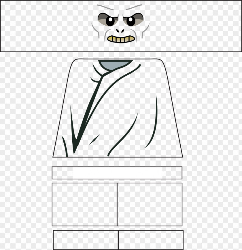 Lord Voldemort Lego Minifigure Decal Sticker PNG