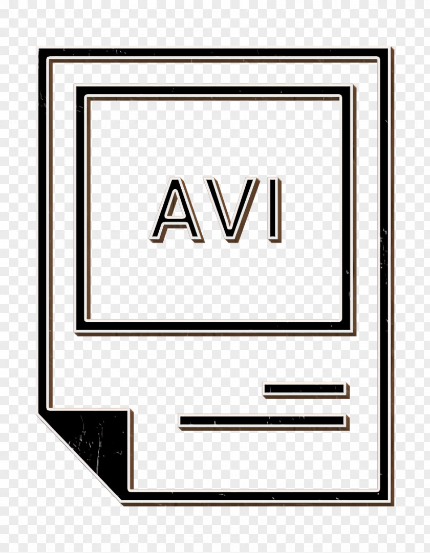 Rectangle Type Icon Avi Extention File PNG