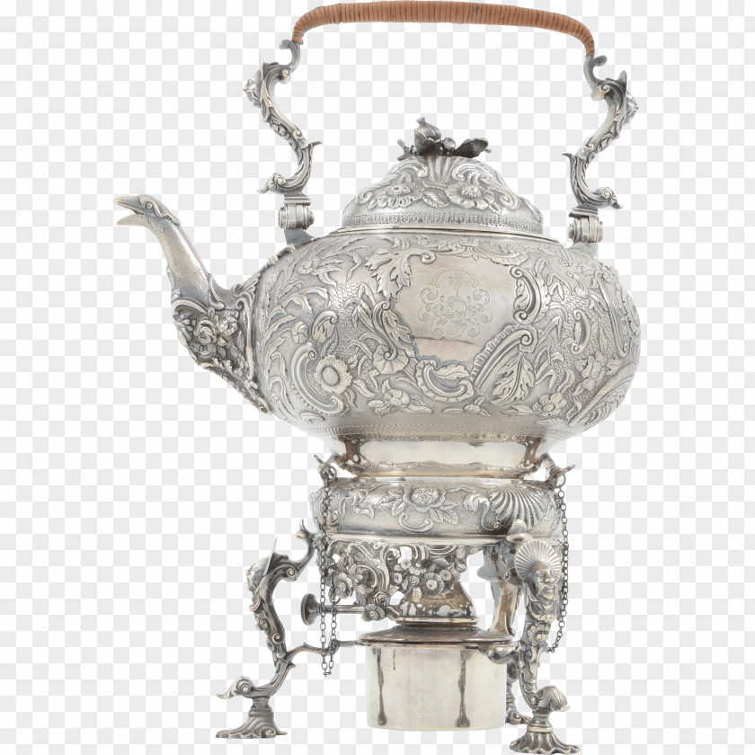 Silver Teapot Pitcher PNG