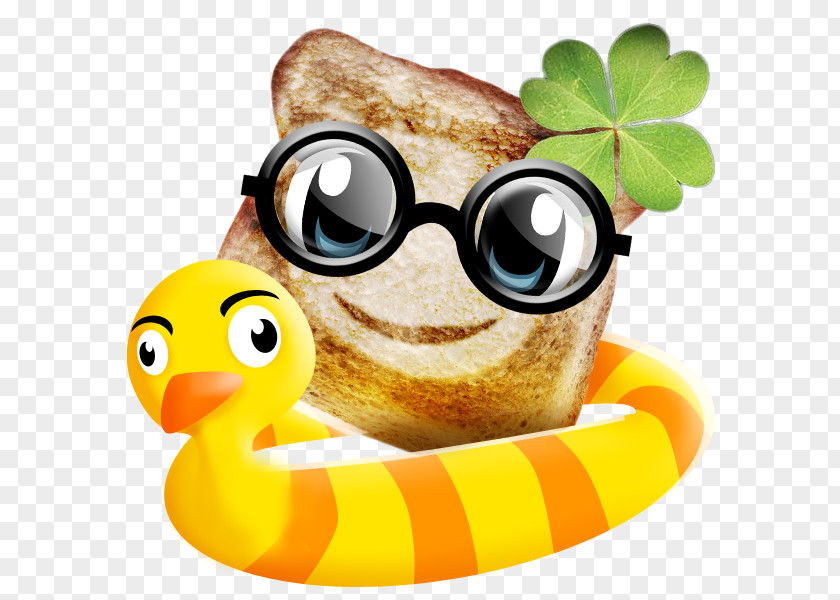 Toast Reptile Food Glasses Lens PNG