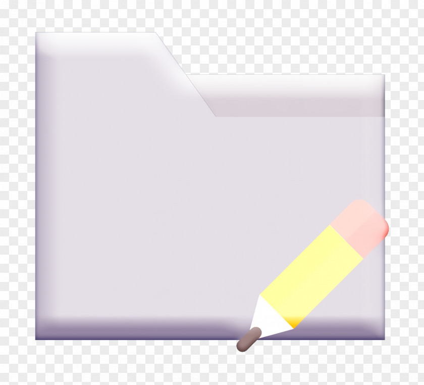 Violet Rectangle Interaction Assets Icon Folder PNG