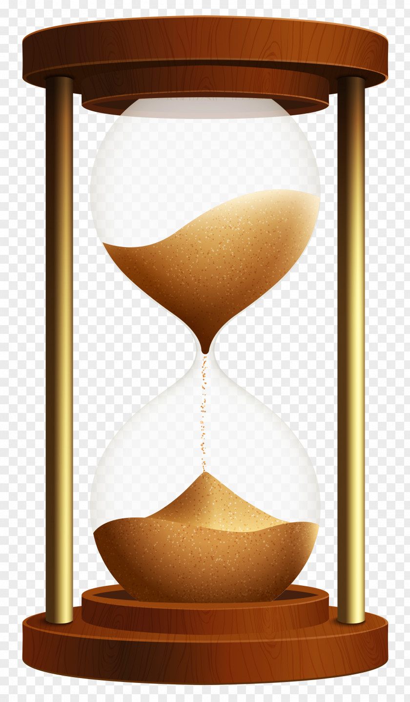 Sand Hourglass Clock Clip Art PNG