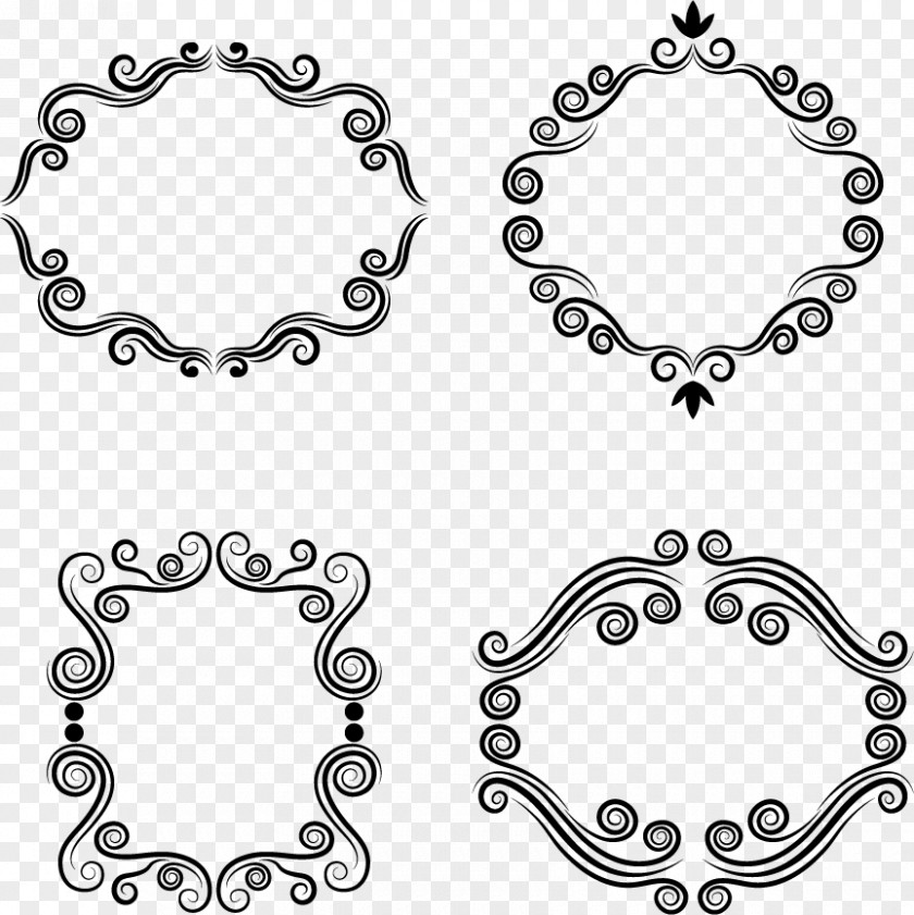 Vector Circle Frame Cartouche Euclidean Adobe Illustrator PNG