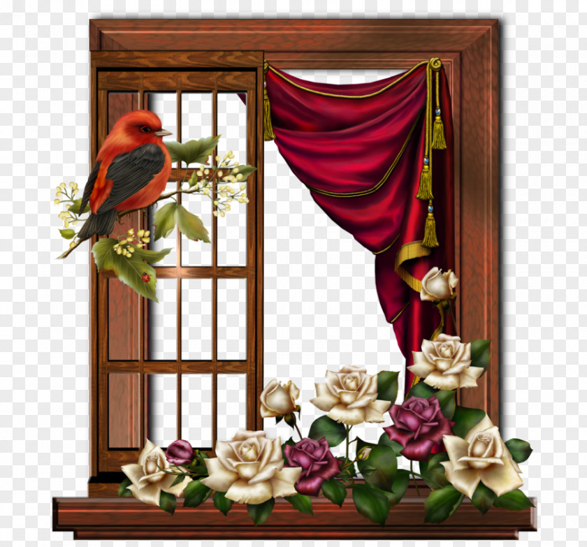 At The Door Picture Frames Window Image Clip Art Floral Design PNG