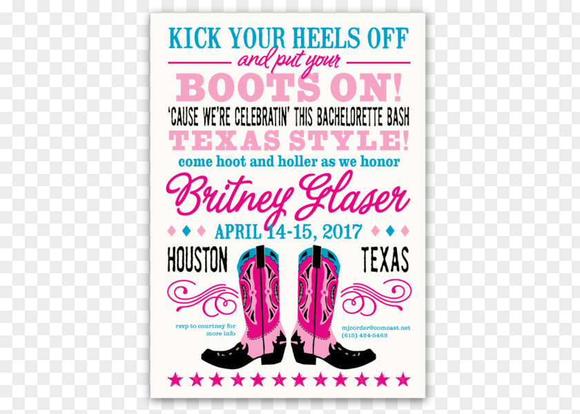 Boot Cowboy Baby Shower Party PNG