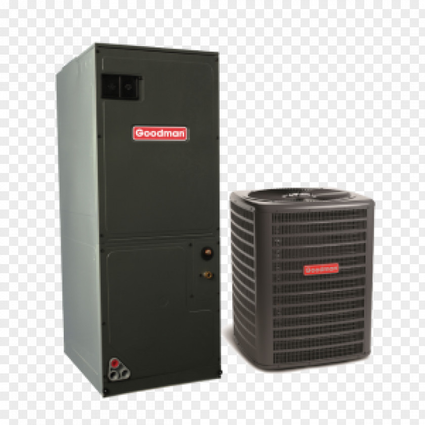 Cooling Air Conditioning Seasonal Energy Efficiency Ratio Goodman Manufacturing Heat Pump Handler PNG