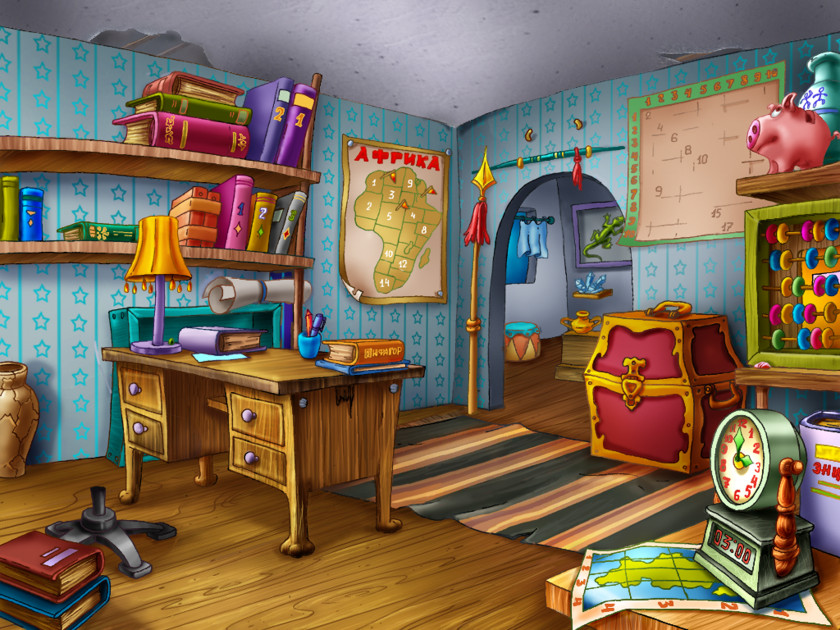 Room Hidden Object Game Boys Rooms House. Objects House Video PNG