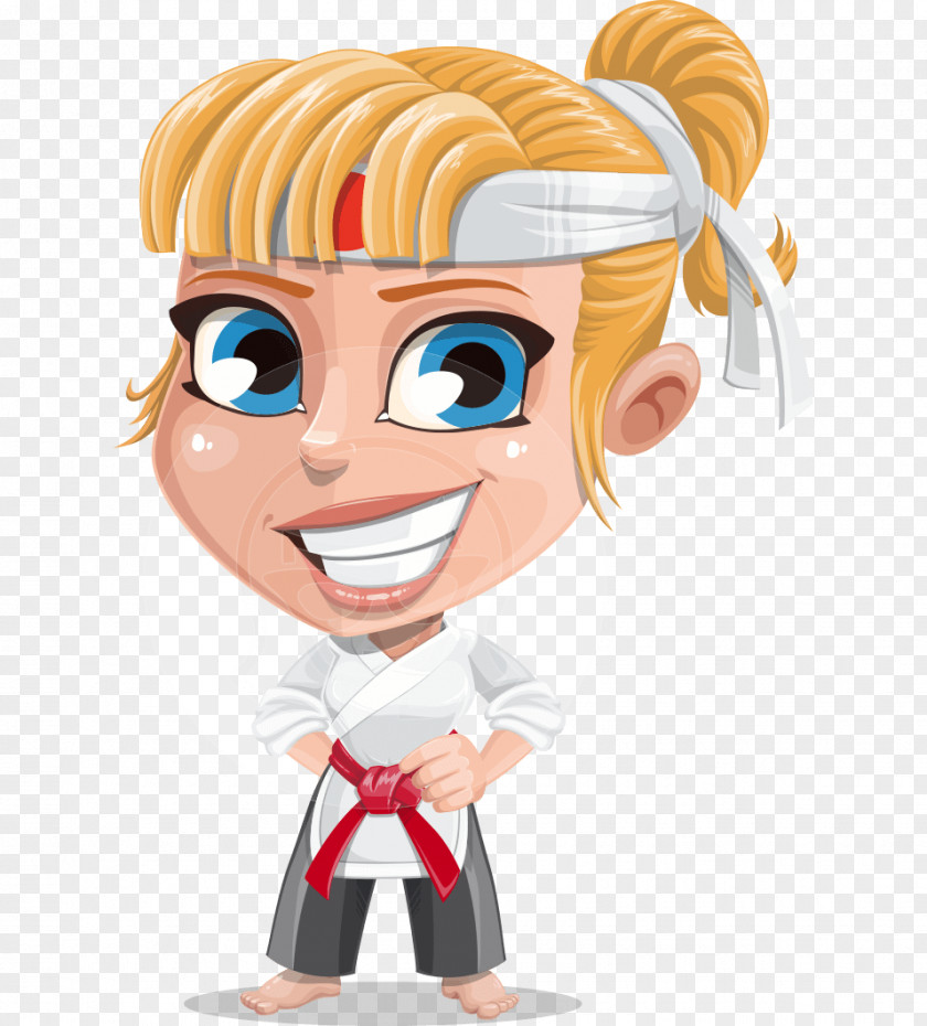 Taekwondo Cartoon Characters Karate Woman Clip Art PNG