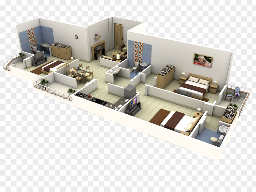Apartment House Plan Bedroom Interior Design Services PNG