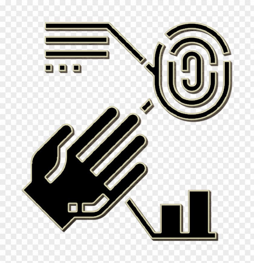 Artificial Intelligence Icon Fingerprint Scan Scanner PNG