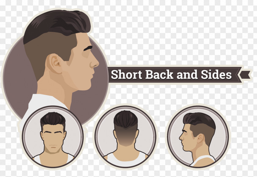 Creative Men's Hairstyle Regular Haircut Hair Clipper Ducktail PNG
