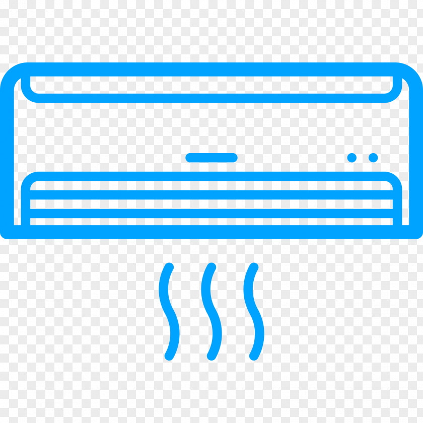 Electric Blue Rectangle Air Conditioning PNG