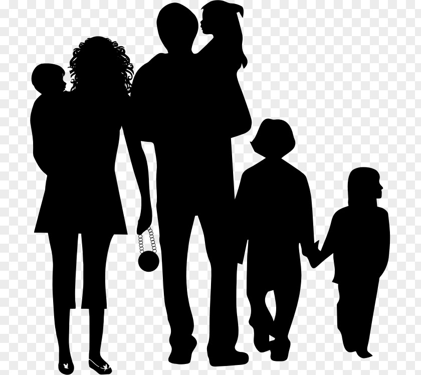 Family Cartoon Silhouette Clip Art PNG