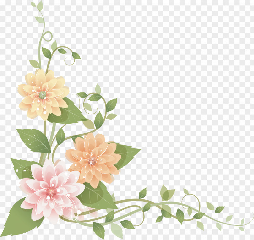 Flower Border Flowers Floral Design Clip Art PNG