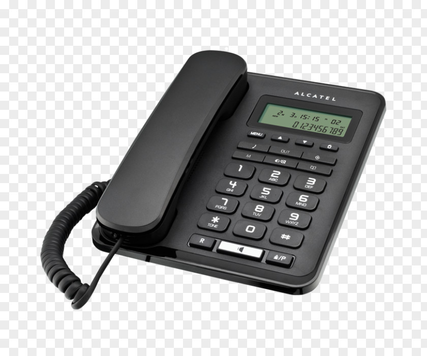 Home Phone Alcatel Mobile & Business Phones Telephone Digital Enhanced Cordless Telecommunications Speakerphone PNG