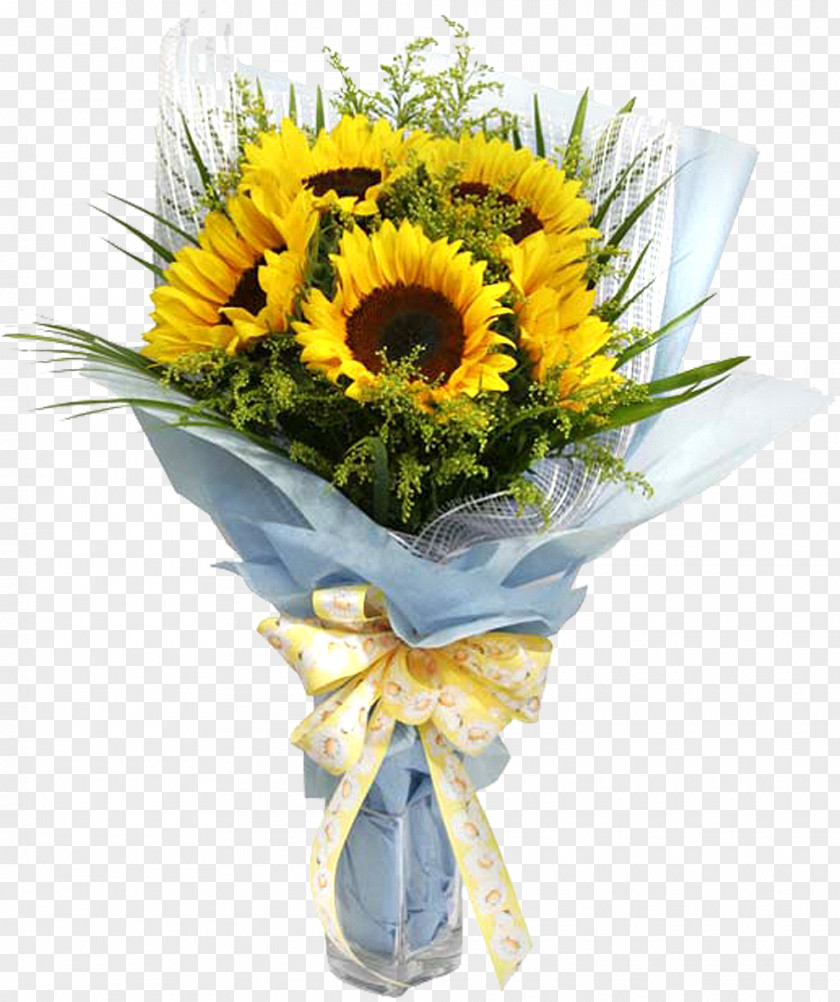 Sunflower Floristry Cut Flowers Flower Bouquet Floral Design PNG