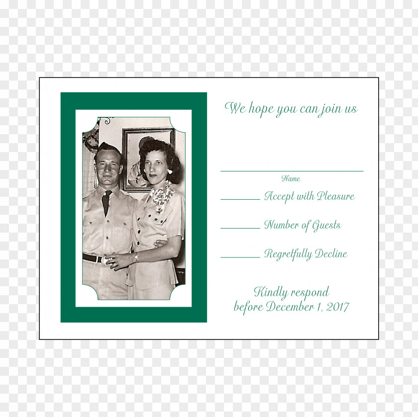 Anniversary Invitation Picture Frames Teal Font PNG