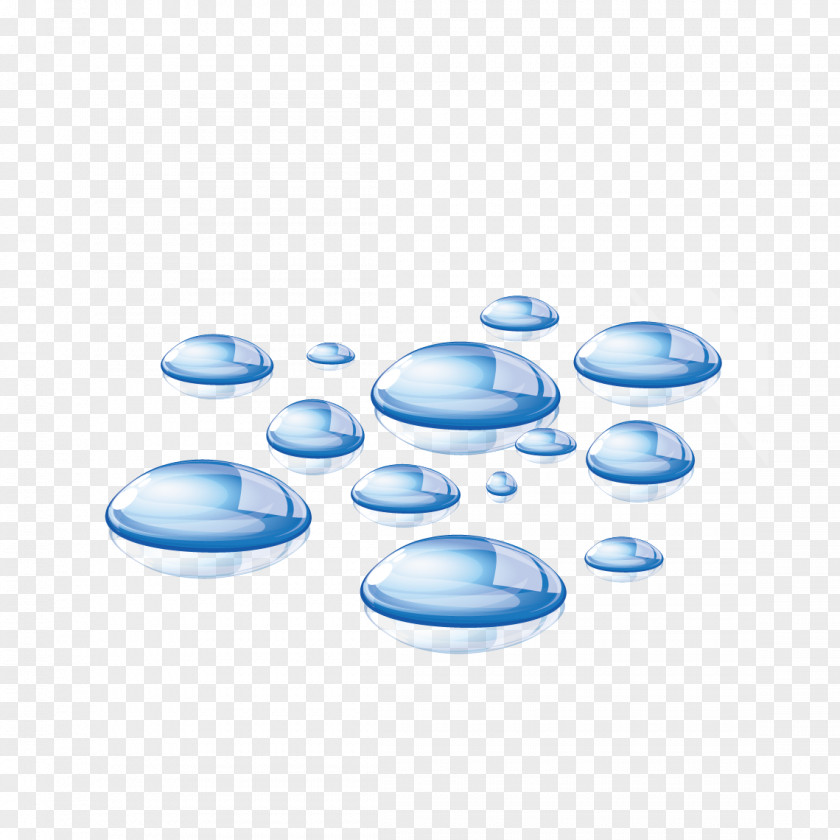 Blue Water Droplets Drop Clip Art PNG
