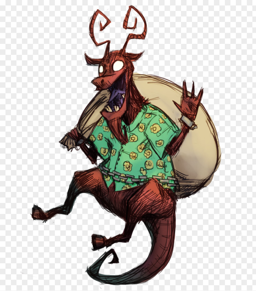 Dont Starve Don't Art Krampus Illustration Image PNG