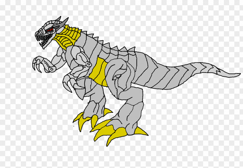 Grimlock Tyrannosaurus Line Art Cartoon Clip PNG