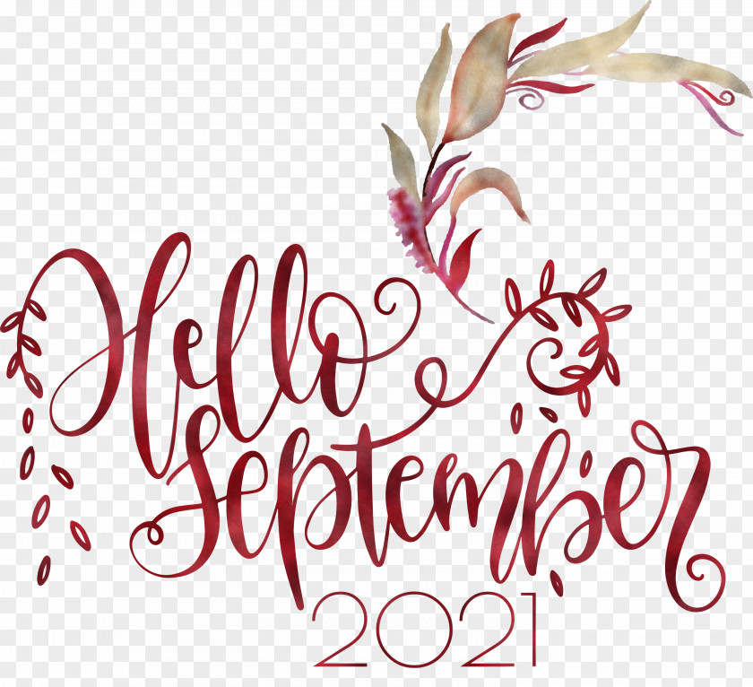 Hello September September PNG