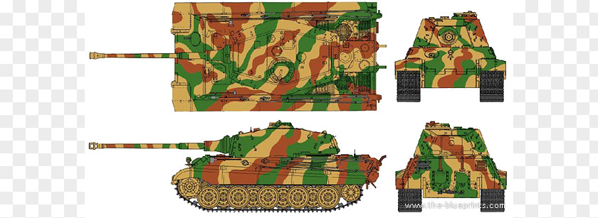 King Tiger Cliparts II Tank Military Camouflage Gun Turret PNG