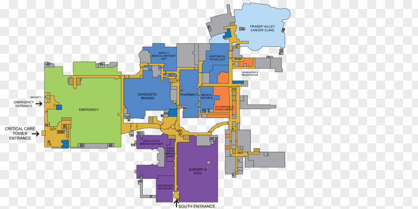 Map Surrey Memorial Hospital:Emergency Room Floor Plan PNG