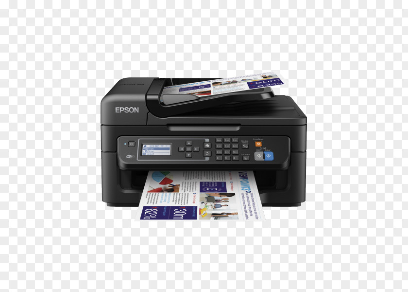 Printer Multi-function Inkjet Printing Epson WorkForce WF-2630 PNG