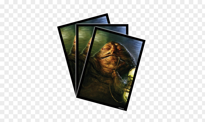 Star Wars Jabba The Hutt Fantasy Flight Games Card Sleeves Standard Red Limited Edition Art PNG