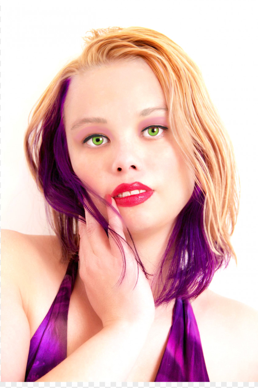 Tiff Bleach Purple Human Hair Color Coloring Hairstyle PNG