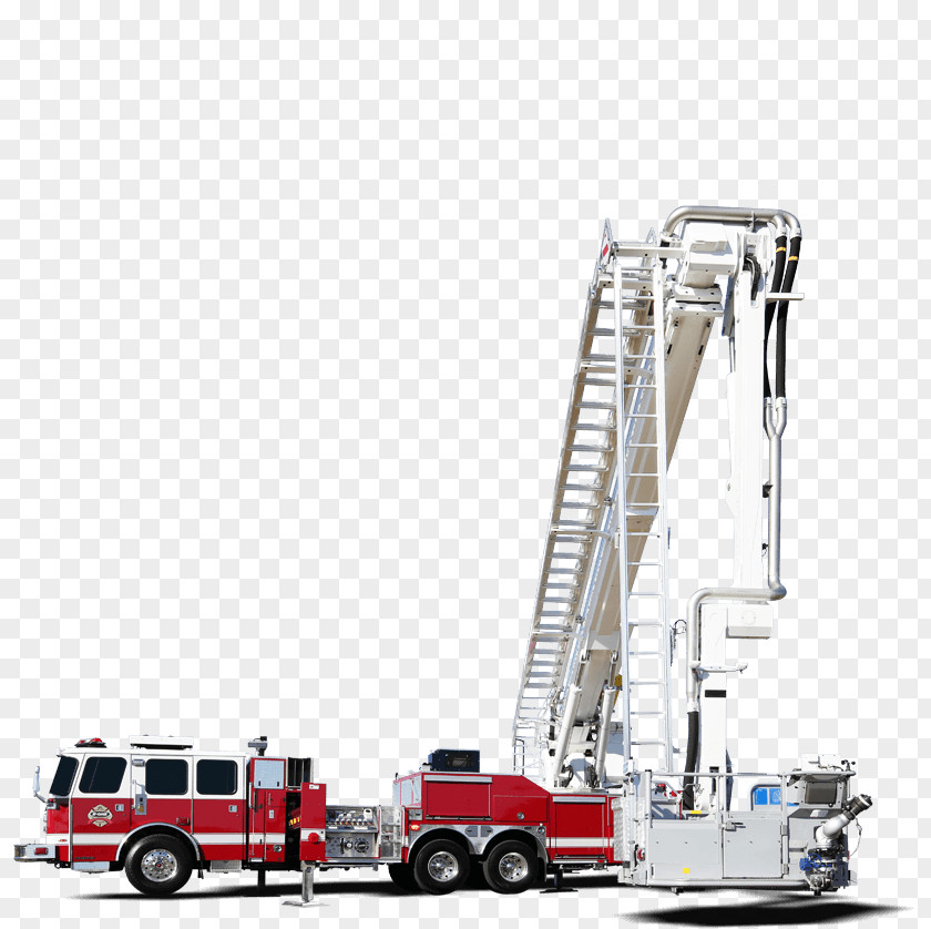 Crane Truck Isuzu Elf Aerial Work Platform Fire Engine PNG