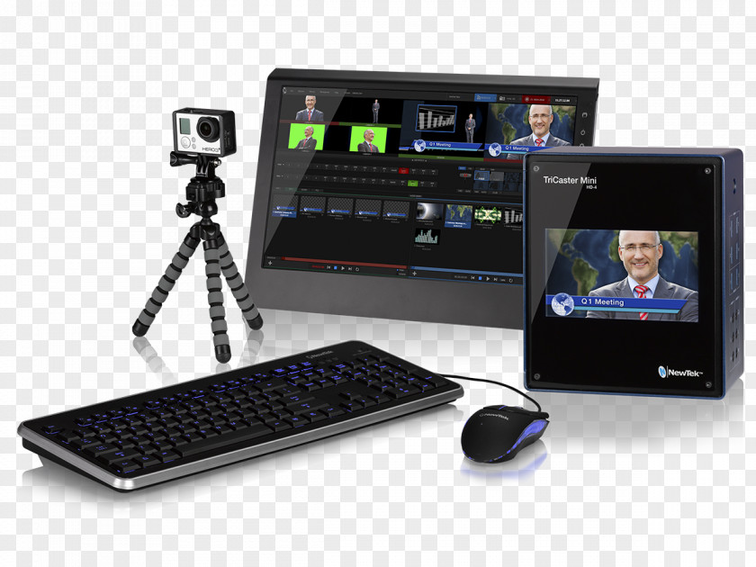 Anycast NewTek Serial Digital Interface Streaming Media Television Studio Video PNG
