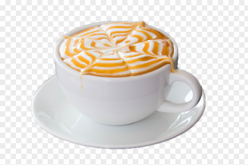 Caramel Milk Coffee Espresso Cappuccino Latte Tea PNG