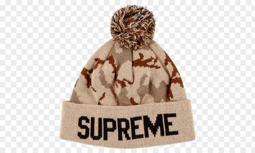 Brown Supreme Louis Vuitton Hoodie Beanie Military Camouflage Used Good PNG