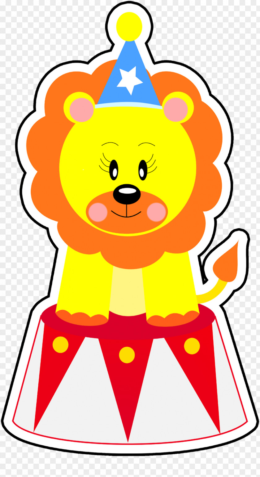 Circus Lion Clown Drawing Image PNG