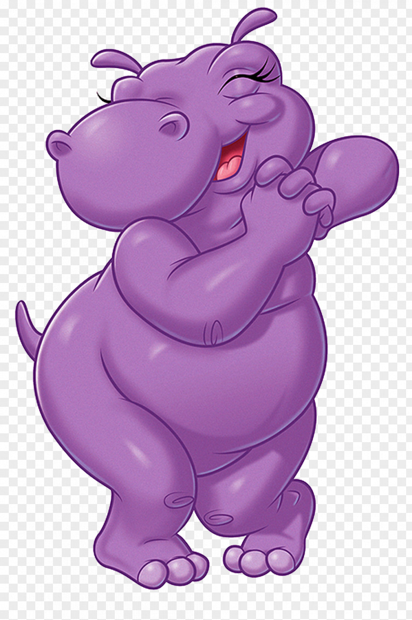 Kids Cartoon Hippo's Yawn Hippopotamus Clip Art PNG