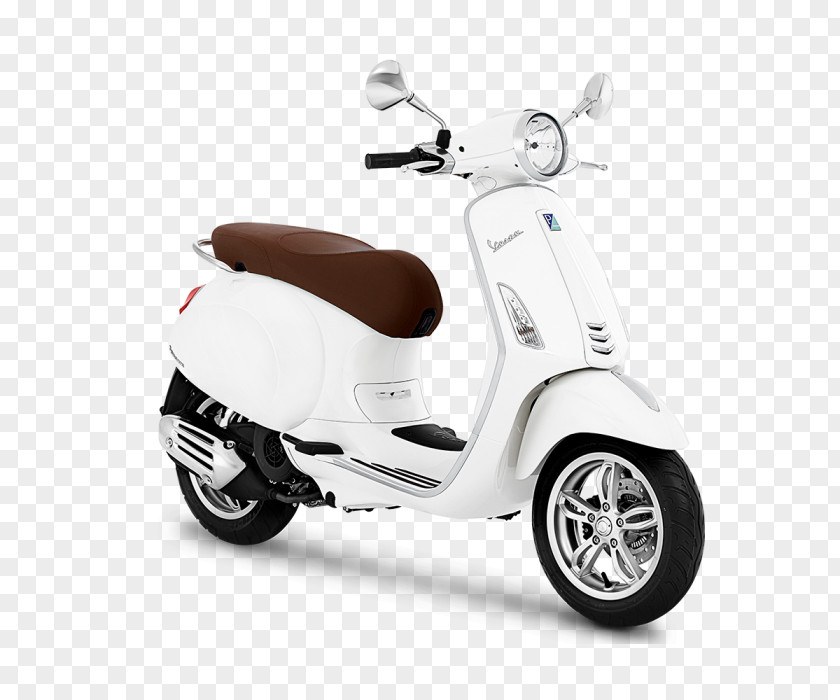 White Vespa Piaggio 125 Primavera GTS PNG