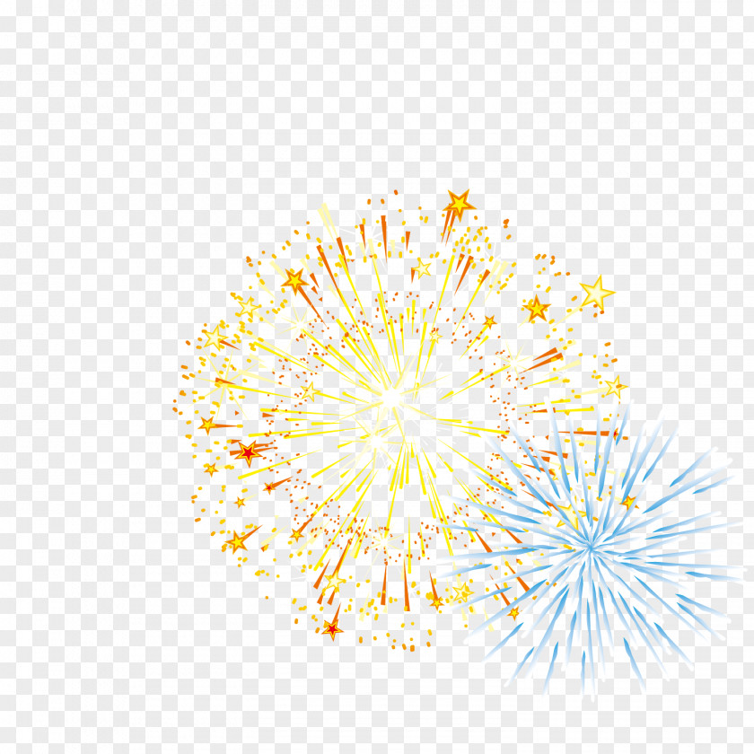 Colorful Fireworks Petal Yellow Illustration PNG