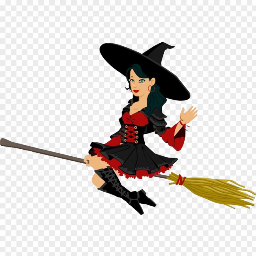 Jumping The Broom Flying Witch Witchcraft Wicked Of West Clip Art PNG