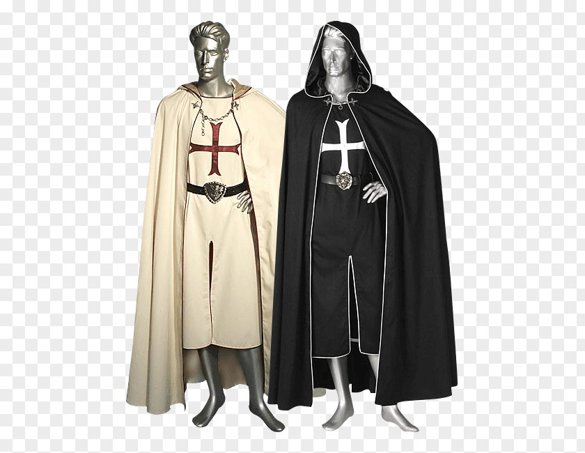 Knight Middle Ages Cape Crusades Robe Cloak PNG