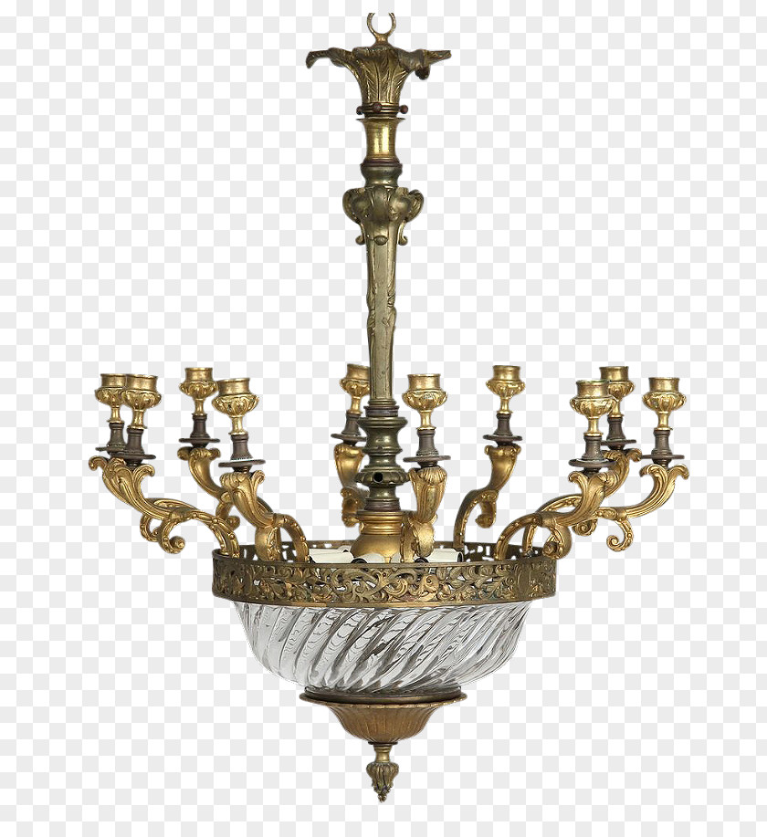 Light Chandelier Candelabra Lighting Brass PNG